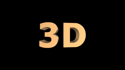 3d logh isolated on black background with nice reflection effect