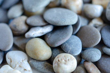 Fototapeta na wymiar Nature sea beach stone pebbles, abstract texture background.