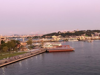 view of port of barcelona spain