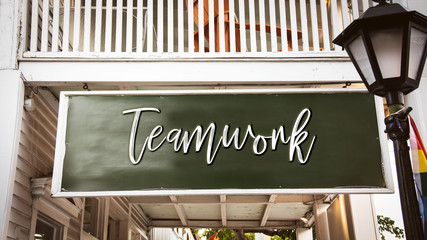 Street Sign to Teamwork
