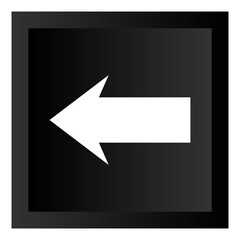 Black Arrow Icon Button Illustration Isolated On White Background