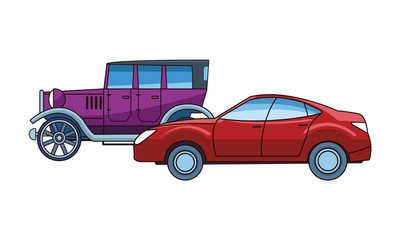 Vintage and classic cars vehicles