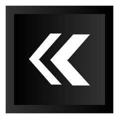 Black Arrow Icon Button Illustration Isolated On White Background