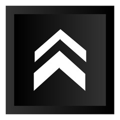 Black Arrow Icon Button Illustration Isolated On White Background