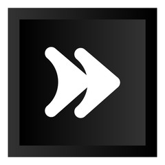 Black Arrow Icon Button Illustration Isolated On White Background