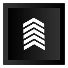 Black Arrow Icon Button Illustration Isolated On White Background