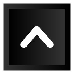 Black Arrow Icon Button Illustration Isolated On White Background