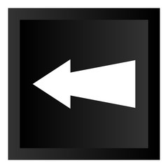 Black Arrow Icon Button Illustration Isolated On White Background