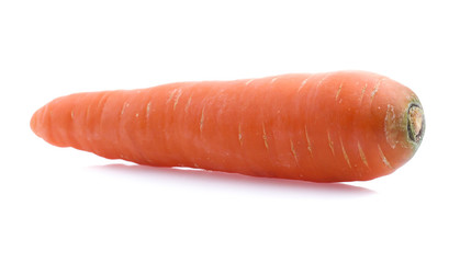 fresh carrots isolated on white background