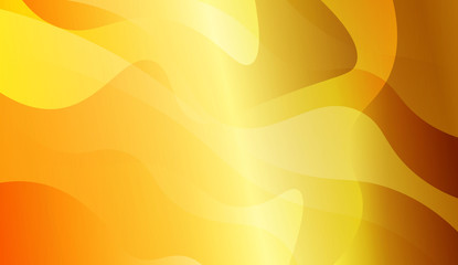 Abstract Background With Dynamic Wave Effect. Design For Cover Page, Poster, Banner Of Websites. Vector Illustration with Gold Color Gradient.