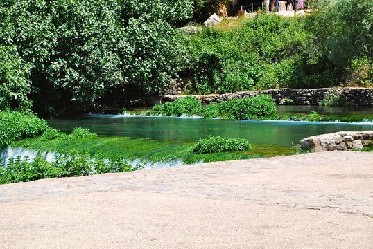 Banias Spring near Pan;s Grotto
