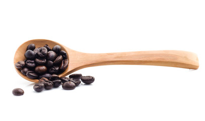 Obraz premium Coffee Bean with white background