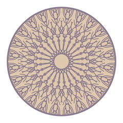 branches rosette ivory purple