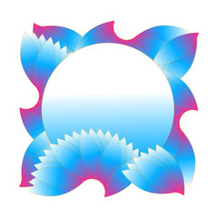 flower scales card ball sky blue