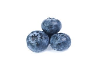 blueberries isolated on white background