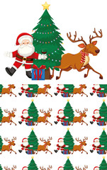 Seamless background design with christmas theme