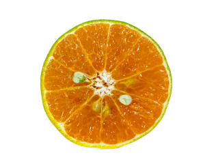 Orange fruit isolated on white background