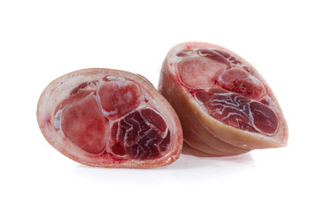 Obraz premium raw pork (leg) isolated on white background