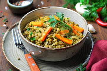 Carrot and Mung Bean Appetizer, Tasty Vegetarian Food