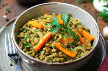 Carrot and Mung Bean Appetizer, Tasty Vegetarian Food