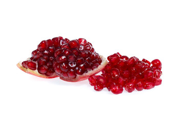 Pomegranate   isolated on white background