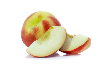 Peach isolated on white