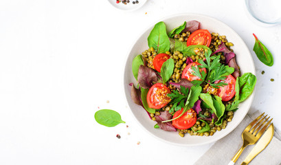 Mung Bean Cherry Tomato Salad, Tasty Vegetarian Food