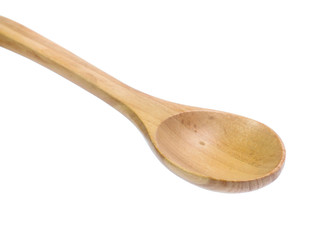 Wooden Spoon isolated on white background