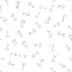 Seamless vector pattern with Keys. Texture for textile, wallpaper and backdrop