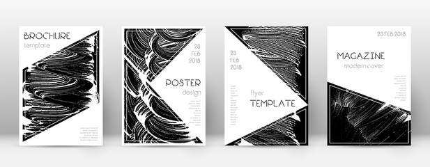 Cover page design template. Triangle brochure layo