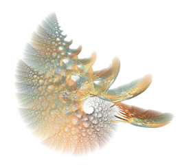 Obraz premium An abstract computer generated modern fractal design. Abstract fractal color texture. Digital art. Abstract Form & Colors.