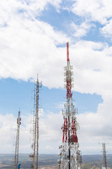Telecoms tower, mobile phone tower, cellphone tower