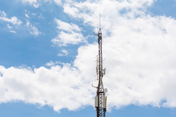 Obraz premium Telecoms tower, mobile phone tower, cellphone tower