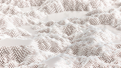 Abstract geometry background. 3d illustration, 3d rendering.