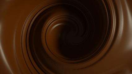 Beautiful chocolate background. 3d illustration, 3d rendering.