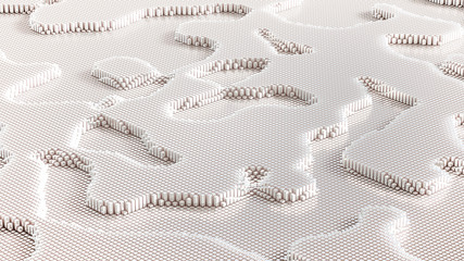 Abstract geometry background. 3d illustration, 3d rendering.