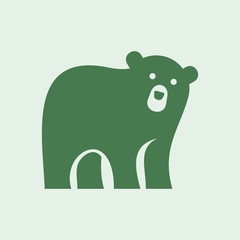 Bear logo. Icon design. Template elements