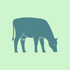 Cow logo. Icon design. Template elements