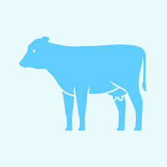 Cow logo. Icon design. Template elements