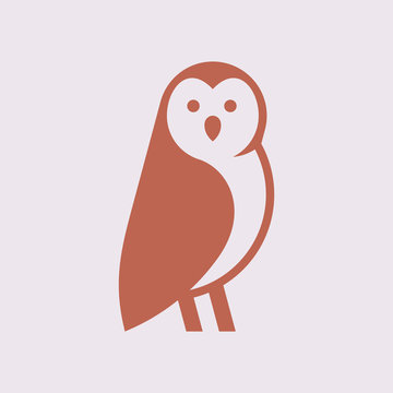 Owl logo. Icon design. Template elements