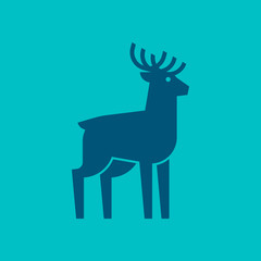 Deer logo. Icon design. Template elements