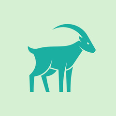 Goat logo. Icon design. Template elements