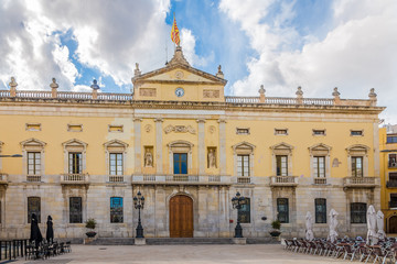 Fototapeta premium View at the Building of City hall in Tarragona - Spain