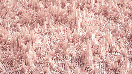 Abstract geometry background. 3d illustration, 3d rendering.