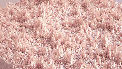 Abstract geometry background. 3d illustration, 3d rendering.