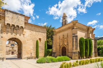 Entrance to Abbey of Santa Maria de Poblet in Spain - obrazy, fototapety, plakaty