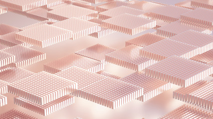 Abstract geometry background. 3d illustration, 3d rendering.