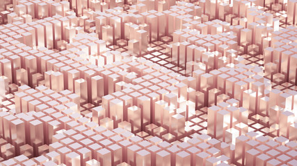 Fototapeta premium Abstract geometry background. 3d illustration, 3d rendering.