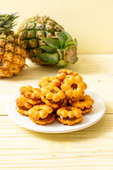 flower biscuits with pineapple jam