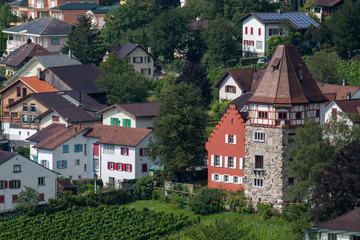 principality of Liechtenstein 25km long principality between Austria and Switzerland